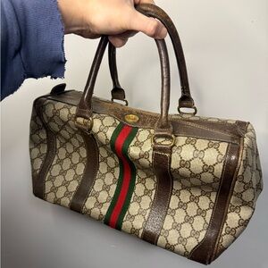 Gucci Brown Boston Mini Duffle Armoury Bag